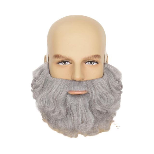 Brown Synthetic Hair Fake Beard Novelty Viking Dwarf Pre-Styled Braided for Cosplay & Halloween