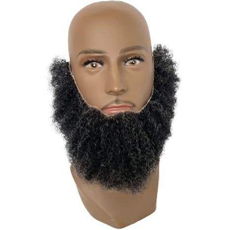 100% Human Hair Mustache Complete Full Chin Hair Beard Suita view 7