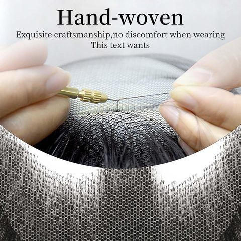 Realistic Full Hand Tied Invisible Lace Fake Beard & Goa view 5