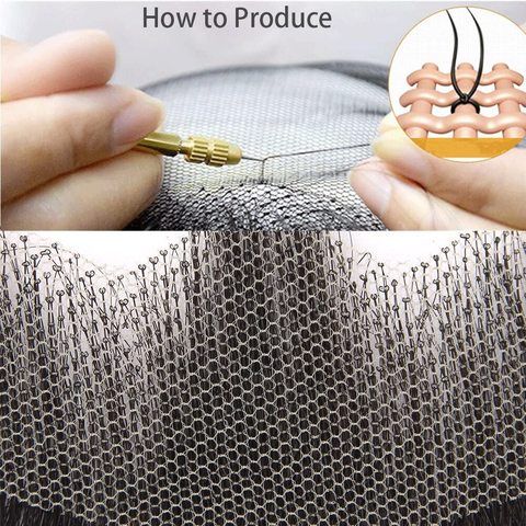 Realistic 100% Human Hair Full Hand Tied Lace Invisible Cap  view 6